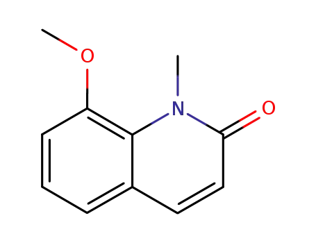 Molecular Structure of 60443-14-3 (8-Methoxy-1-methyl-1H-quinolin-2-one)