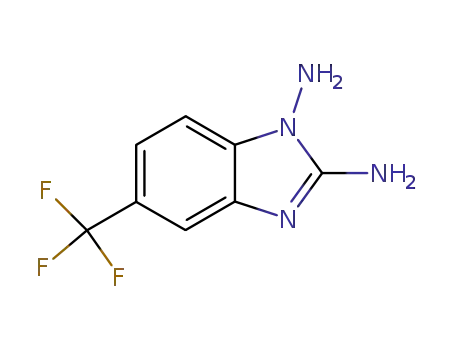 Molecular Structure of 60882-70-4 (1,2-DIAMINO-5-TRIFLUOROMETHYLBENZIMIDAZOLE)