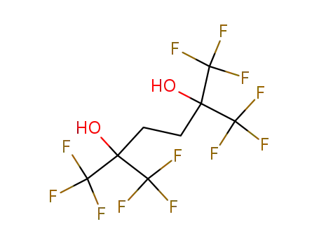 Molecular Structure of 54841-08-6 (1,1,1,6,6,6-hexafluoro-2,5-bis(trifluoromethyl)hexane-2,5-diol)