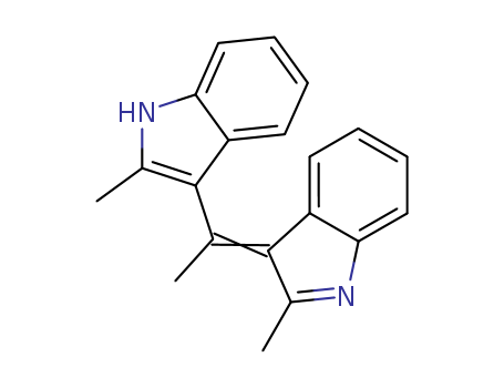 1H-Indole,2-methyl-3-[1-(2-methyl-3H-indol-3-ylidene)ethyl]- cas  550-14-1