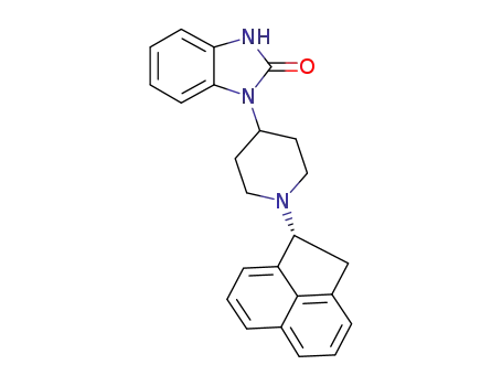 Molecular Structure of 610323-25-6 (2H-BenziMidazol-2-one, 1-[1-[(1R)-1,2-dihydro-1-acenaphthylenyl]-4-piperidinyl]-1,3-dihydro-)