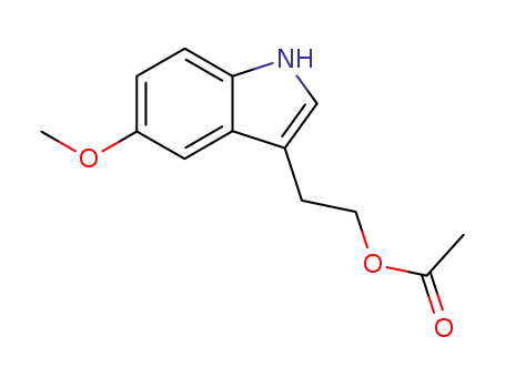 Molecular Structure of 6127-51-1 (O-acetyl-5-methoxytryptophenol)