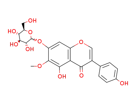 Molecular Structure of 611-40-5 (Tectoridin)