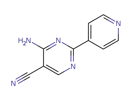 Molecular Structure of 61310-40-5 (4-AMINO-2-(4-PYRIDYL)PYRIMIDINE-5-CARBONITRILE)