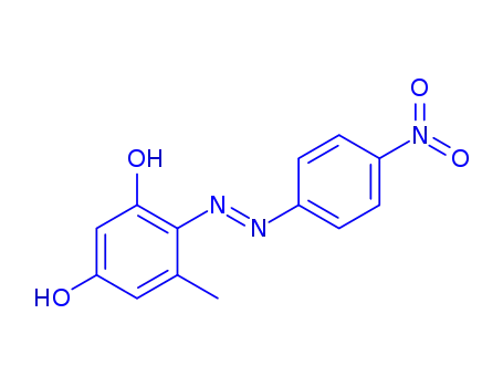 Molecular Structure of 607-96-5 (4-NITROBENZENE-AZO-ORCINOL)