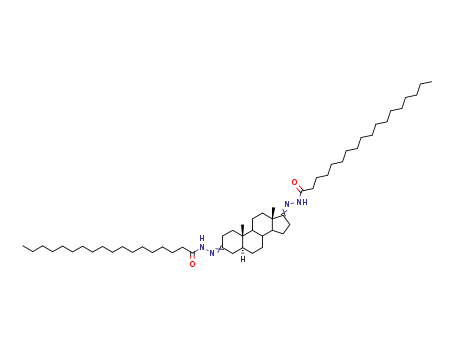Stearic acid, 5a-androstane-3,17-diylidenedihydrazide(7CI,8CI)