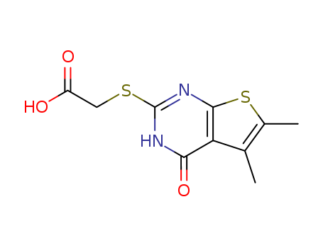 (4-Hydroxy-5,6-dimethyl-thieno[2,3- d ]pyrimidin-2-ylsulfanyl)-acetic acid