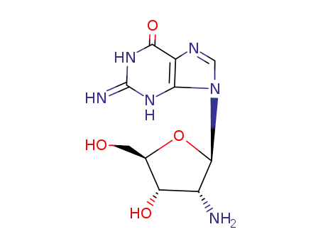 Molecular Structure of 60966-26-9 (2'-Amino-2'-deoxyguanosine)