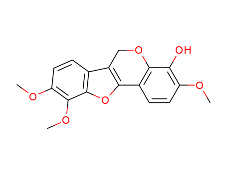 6H-Benzofuro[3,2-c][1]benzopyran-4-ol,3,9,10-trimethoxy-