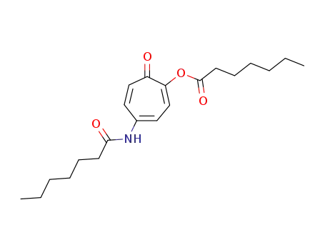 Molecular Structure of 617-18-5 (4-(heptanoylamino)-7-oxocyclohepta-1,3,5-trien-1-yl heptanoate)