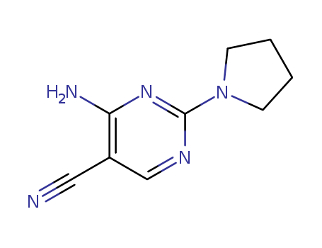4-AMINO-2-(PYRROLIDIN-1-YL)-5-PYRIMIDINECARBONITRILE