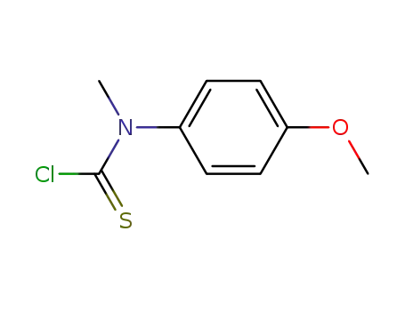 Molecular Structure of 55246-79-2 (N-(4-METHOXYPHENYL)-N-METHYLTHIOCARBAMOYL CHLORIDE)
