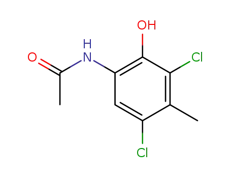 Molecular Structure of 55202-11-4 (6-Acetamino-2,4-dichloro-3-methylphenol)