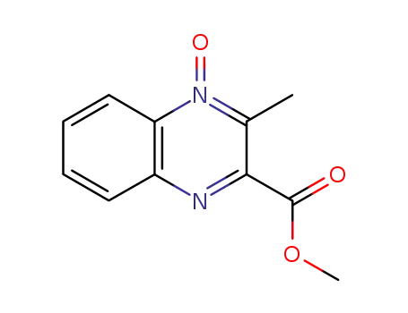 Molecular Structure of 61522-53-0 (3-(METHOXYCARBONYL)-2-METHYLQUINOXALIN-1-IUM-1-OLATE)