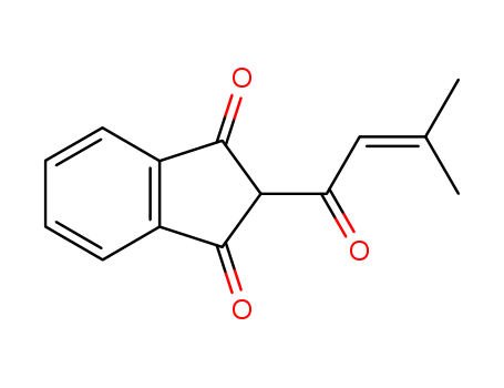 1H-Indene-1,3(2H)-dione,2-(3-methyl-1-oxo-2-buten-1-yl)-