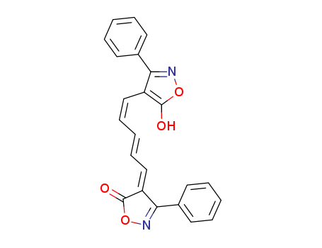 5(4H)-Isoxazolone,4-[5-(5-hydroxy-3-phenyl-4-isoxazolyl)-2,4-pentadien-1-ylidene]-3-phenyl-