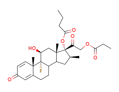 Molecular Structure of 5534-02-1 (BETAMETHASONE BUTYRATE PROPIONATE)