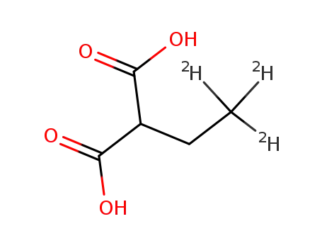 Molecular Structure of 70907-93-6 (ETHYL-2,2,2-D3-MALONIC ACID)