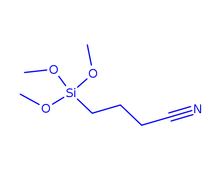 Molecular Structure of 55453-24-2 (3-CYANOPROPYLTRIMETHOXYSILANE)