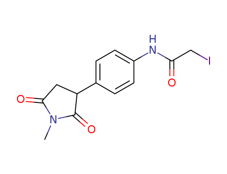 Acetamide,2-iodo-N-[4-(1-methyl-2,5-dioxo-3-pyrrolidinyl)phenyl]- cas  61786-97-8