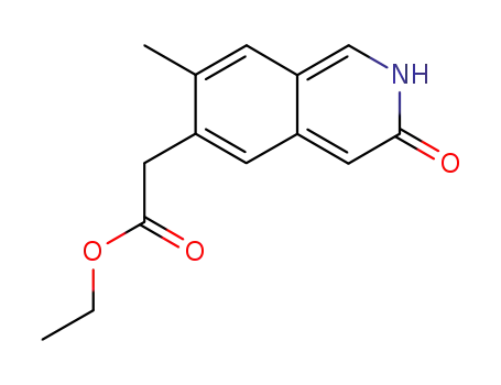 Molecular Structure of 55329-69-6 (ethyl 2-(7-methyl-3-oxo-2H-isoquinolin-6-yl)acetate)