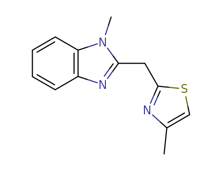 1-methyl-2-[(4-methyl-1,3-thiazol-2-yl)methyl]benzoimidazole(61690-08-2)