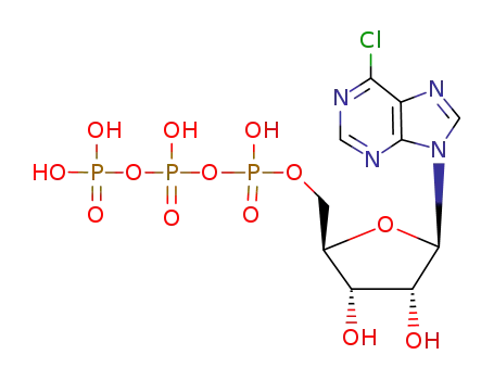 Molecular Structure of 55673-61-5 (6-chloro-9 beta-D-ribofuranosylpurine-5'-triphosphate)