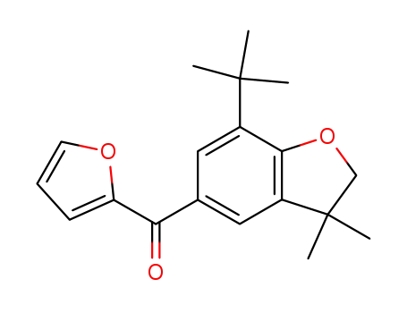 Molecular Structure of 194303-01-0 (Methanone,
[7-(1,1-dimethylethyl)-2,3-dihydro-3,3-dimethyl-5-benzofuranyl]-2-furanyl
-)