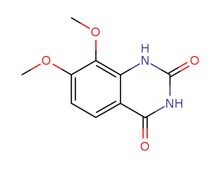 Molecular Structure of 61948-70-7 (2,4(1H,3H)-Quinazolinedione, 7,8-dimethoxy-)