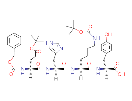Tyrosine,N-[N6-carboxy-N2-[N-(N-carboxy-L-a-glutamyl)-L-histidyl]-L-lysyl]-, benzyl di-tert-butyl ester, L- (8CI)