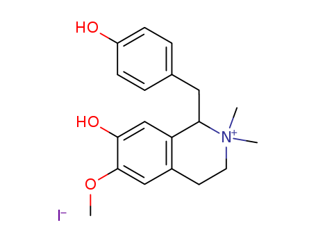 Isoquinolinium,1,2,3,4-tetrahydro-7-hydroxy-1-[(4-hydroxyphenyl)methyl]-6-methoxy-2,2-dimethyl-,iodide (1:1)