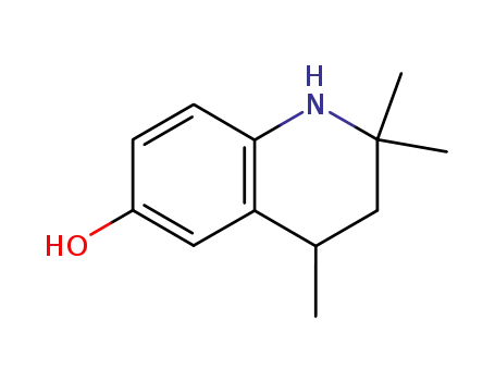 Molecular Structure of 61855-46-7 (2,2,4-TRIMETHYL-1,2,3,4-TETRAHYDRO-QUINOLIN-6-OL)