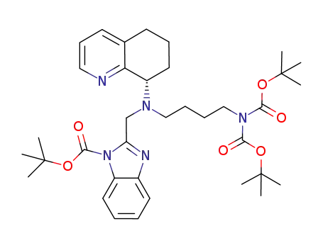 Molecular Structure of 865202-97-7 ((S)-2-(4-(((1H-benzo[d]iMidazol-2-yl)Methyl)(5,6,7,8-tetrahydroquinolin-8-yl)aMino)butyl)isoindoline-1,3-dione)