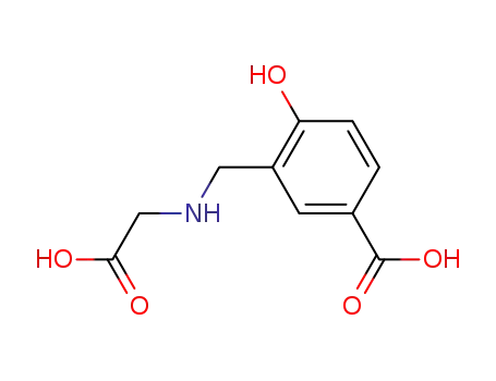 Molecular Structure of 55739-39-4 (3-(CARBOXYMETHYLAMINOMETHYL)-4-HYDROXYBENZOIC ACID)