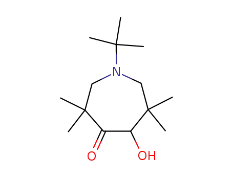 Molecular Structure of 55886-33-4 (1-tert-butyl-5-hydroxy-3,3,6,6-tetramethylazepan-4-one)