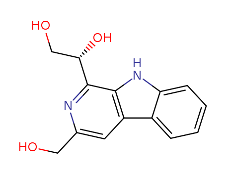 1,2-Ethanediol,1-[3-(hydroxymethyl)-9H-pyrido[3,4-b]indol-1-yl]-, (1R)- cas  55812-46-9
