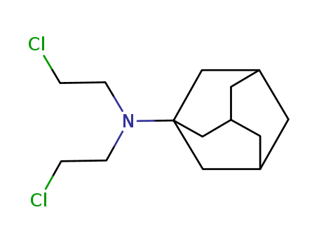 5592-71-2,amantadine-N-mustard,1-Adamantanamine,N,N-bis(2-chloroethyl)- (7CI,8CI); 1-[N,N-Bis(b-chloroethyl)amino]adamantane
