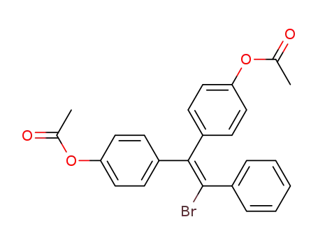 Molecular Structure of 6192-24-1 (4,4'-(Bromophenylethenylidene)bis(phenol)diacetate)