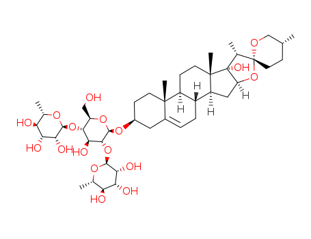 Pennogenin3-O-α-L-rhamnopyranosyl-(1→2)-[α-L-rhamnopyranosyl-(1→4)]-β-D-glucopyranoside