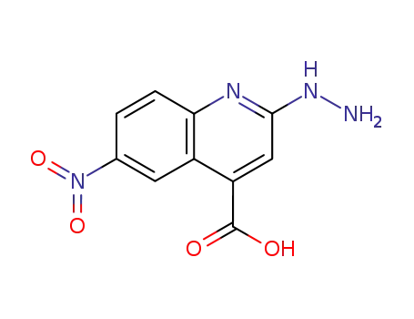 Molecular Structure of 55764-58-4 (2-hydrazino-6-nitroquinoline-4-carboxylic acid)