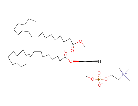 Molecular Structure of 56421-10-4 (1-OCTADECANOYL-2-[CIS-9-OCTADECENOYL]-SN-GLYCERO-3-PHOSPHOCHOLINE)