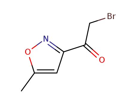 Molecular Structure of 56400-88-5 (Ethanone, 2-bromo-1-(5-methyl-3-isoxazolyl)-)