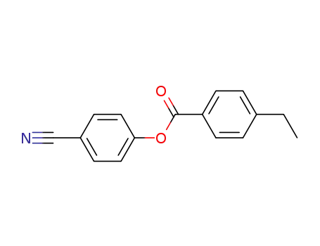 Molecular Structure of 56131-48-7 (4-ETHYLBENZOIC ACID-4'-CYANOPHENYL ESTER)