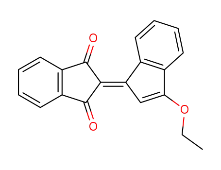 Molecular Structure of 56525-08-7 (1H-Indene-1,3(2H)-dione, 2-(3-ethoxy-1H-inden-1-ylidene)-)