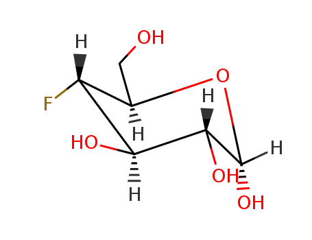 Molecular Structure of 62182-11-0 (4-FLUORO-4-DEOXY-D-GLUCOSE)
