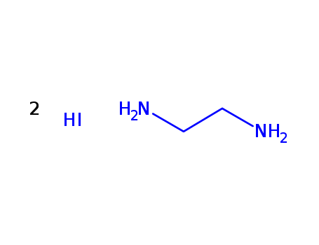 5700-49-2,Ethanediamine dihydroiodide,1,2-Ethanediamine,dihydriodide (9CI);Ethylenediamine, dihydriodide (8CI);1,2-Diammoniumethanediiodide;EDDI;Hi-O-Dide;Hoffman Bonded E-D-DIodine Compound;Hy-Odide;Hydriodide-Boot;Hydrodine;Iod-Ethamine;Jodethamine;