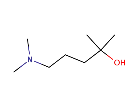 Molecular Structure of 43078-29-1 (2-Pentanol, 5-(dimethylamino)-2-methyl-)