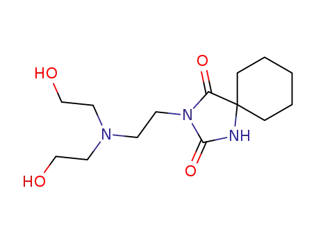 Molecular Structure of 56605-11-9 (3-{2-[bis(2-hydroxyethyl)amino]ethyl}-1,3-diazaspiro[4.5]decane-2,4-dione)