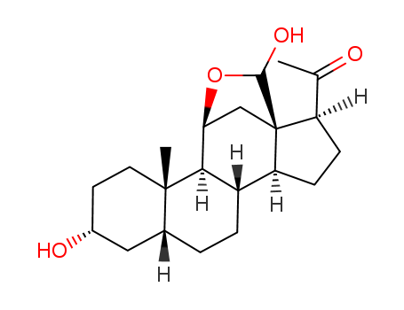 6251-70-3,21-deoxytetrahydroaldosterone,5b-Pregnan-18-al, 3a,11b-dihydroxy-20-oxo-, cyclic 18,11-hemiacetal (7CI);11,13-(Epoxymethano)-13H-cyclopenta[a]phenanthrene, pregnan-20-one deriv.;21-Deoxytetrahydroaldosterone