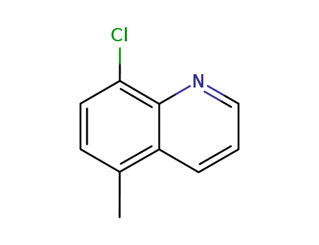 Molecular Structure of 56961-81-0 (8-CHLORO-5-METHYLQUINOLINE)